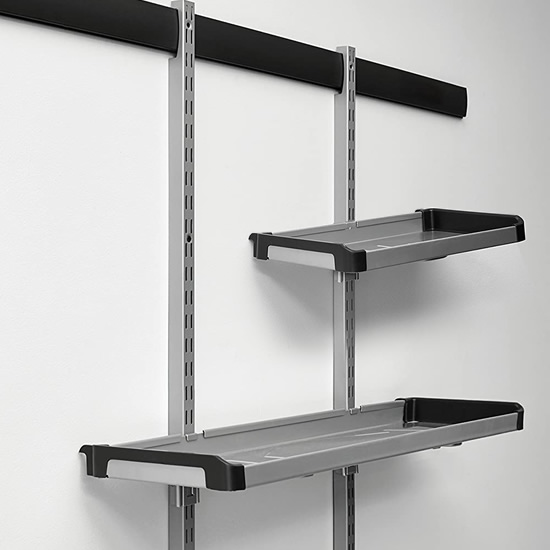 New Rubbermaid FastTrack Garage Storage All-in-One Rail Shelving