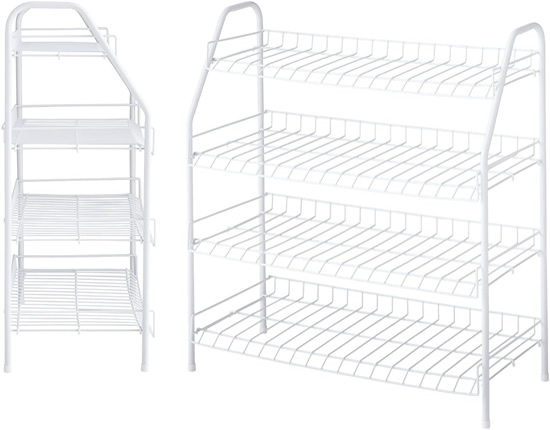 like-it Modular 6-Grid Shoe Shelf, 6 Grid Shelf with Add-Ons