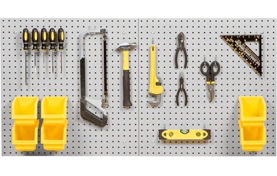 UltraHD® Lighted Workcenter w/ Stainless Steel Top and Pegboard – Seville  Classics
